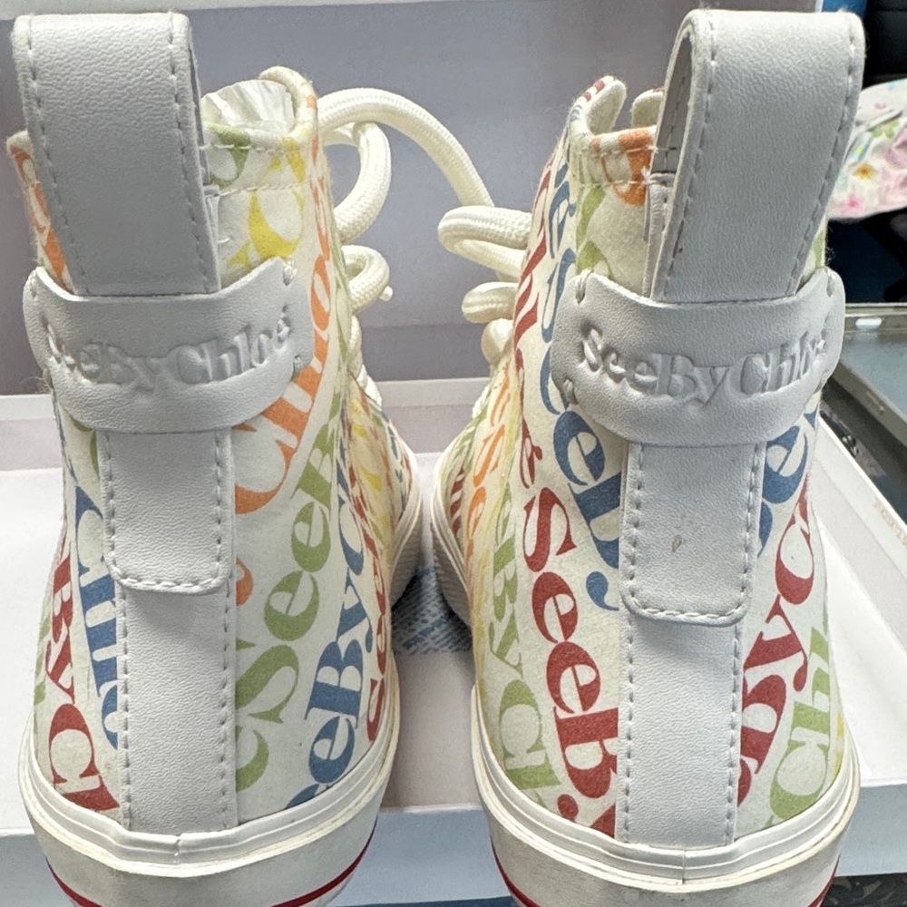 See By Chloe Multicolor High-Top Sneakers View 5